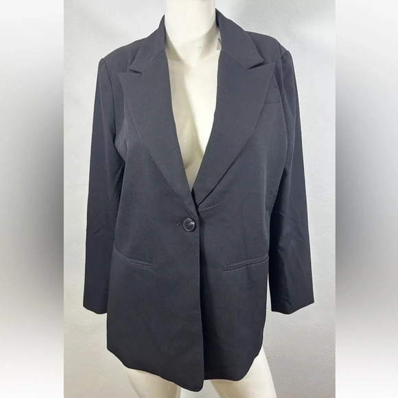Worthington Jackets & Blazers - NWT Worthington Sz M Black Blazer Jacket Long Sleeve Formal Career